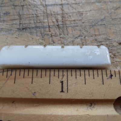 Unbranded Plastic Guitar Nut 1960s - White image 4
