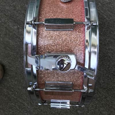 Tempro Pearl stencil drum set 1970's Pink sparkle image 3