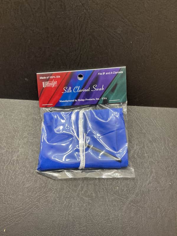 Hodge Silk Swab For Bb/A Clarinet Blue image 1