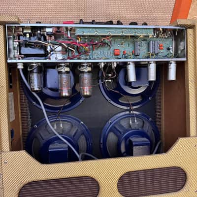 Vintage 1991 Fender Bassman 5F6-A 4x10 Tweed RI Valve Amplifier *Ex Eric Clapton* image 17