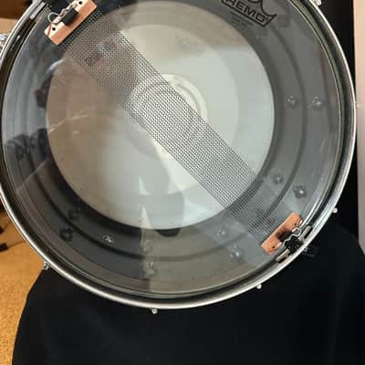 Yamaha 6.5x14 Manu Katche Signature Snare Drum 1990’s - Black Nickel image 7
