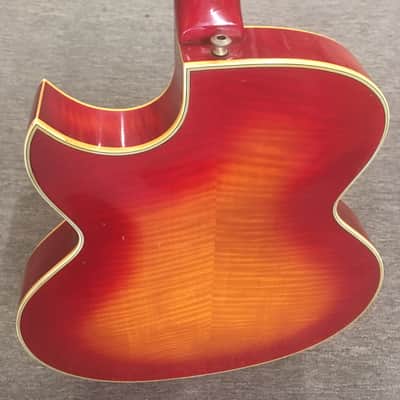 Rare 1966 Hofner President Cherry Sunburst Vintage image 12