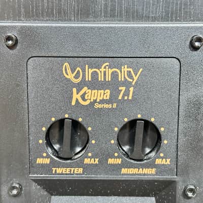 Pair of Vintage Infinity Kappa 7.1 Floor Standing Tower Speakers - Black image 6