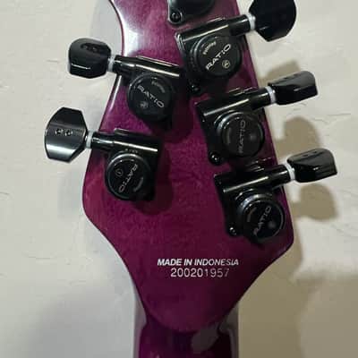 Sterling MAJ200X FM John Petrucci Signature Majesty DiMarzio 2020 - 2021 - Majestic Purple with EXTRAS! image 5