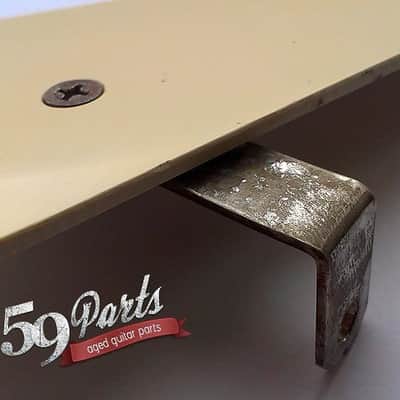 Hand aged Les Paul Pickguard w/bracket and screws, CREAM, for Gibson Historic post 2008 | 59 Parts image 3