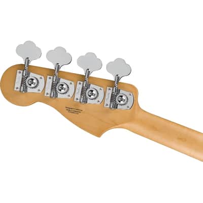Fender Standard Precision Bass, Laurel Fingerboard, White Pickguard, Black image 6