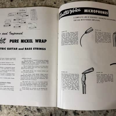 Fender 1955 Catalog Reprint Stratocaster Telecaster Precision Bass StringMaster 2 3 4 Neck Deluxe Twin Amp Band Master Pro Bassman Super Tremolux Tweed Princeton champ image 13
