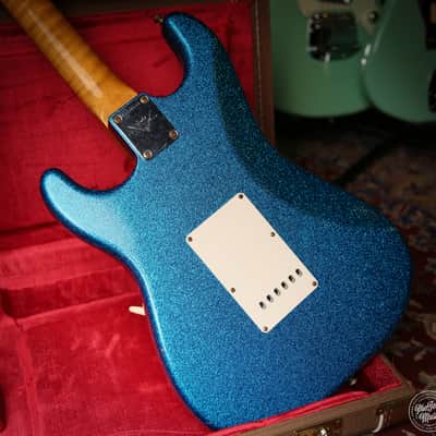 Fender USA Custom Shop 62 Flamethrower Stratocaster Relic Blue Sparkle image 5