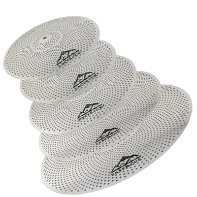 EASTROCK Low Volume Cymbal Pack - 5 Piece Set, 14" Hi-Hat + 16" & 18" Crashes + 20" Ride with Cymbal Bag and Felts image 7