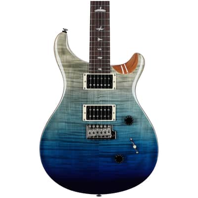 PRS Paul Reed Smith SE Custom 24 Limited Edition Electric Guitar (with Gig Bag), Blue Fade image 4