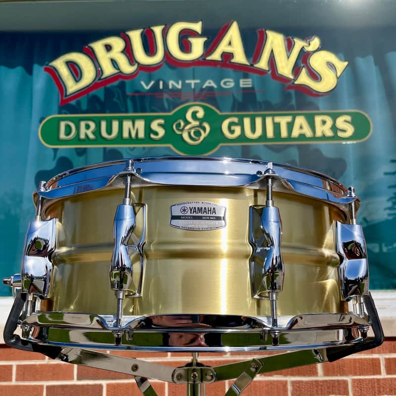 Yamaha RRS-1455 Recording Custom Brass 5.5x14 Snare Drum image 1
