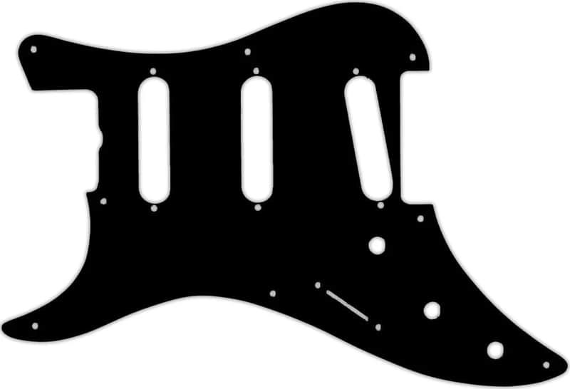 WD Custom Pickguard For Left Hand Fender 1983 Bullet Deluxe S-3 #38 Black/Cream/Black image 1