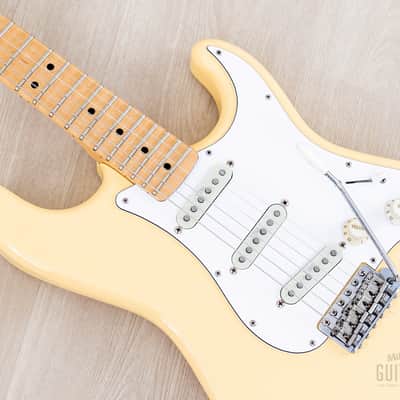 2016 Fender Yngwie Malmsteen Signature Stratocaster Yellow White w/ Seymour Duncan YJM & Tweed Case, Japan MIJ image 8