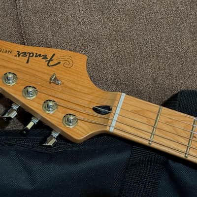 Fender Limited Edition Player Plus Meteora HH with Roasted Maple neck in Sapphire Blue Transparent - Incldes Fender Deluxe Gig Bag image 7