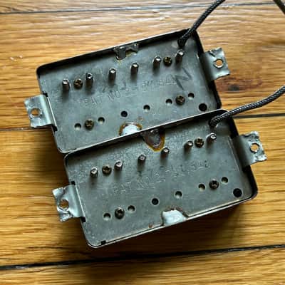 1981 Gibson Tim Shaw Humbucker Set Original Covers 7.11k/7.34k image 1