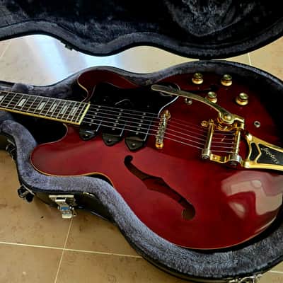 Epiphone Custom Shop Riviera Custom P93 - Wine Red (2011) - Upgraded & Hardcase image 2