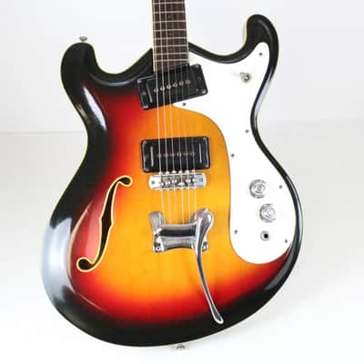 RARE 1966-1967 Vintage Mosrite Combo Sunburst Rosewood Fingerboard USA 1960s Original Bakersfield Era Semie Moseley period image 3