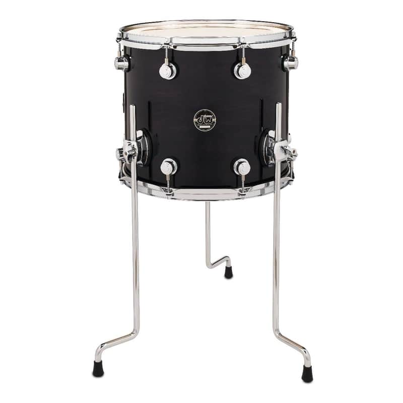 DW Performance Floor Tom 14x12 Ebony Stain image 1