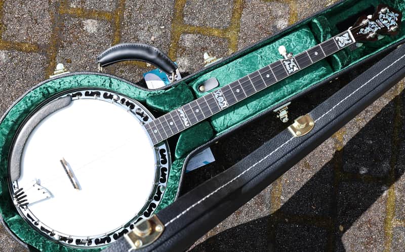 Ome Silver Magican Bluegrass Banjo 5S - emerald image 1