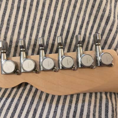 2026 Warmoth Telecaster Neck, Stainless Jumbo Frets LEVELED with Gotoh Tuners INCLUDED, Tusq XL nut cut by Luthier,  VERY Dark Rosewood fretboard, Modern, 59 roundback, 1 11/16" 43mm nut, 9.5" radius. image 4