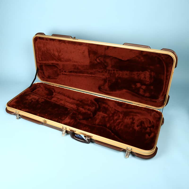 Original Vintage Hardshell Guitar Case Fender 1980s Walnut Elite Stratocaster image 1