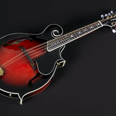 Washburn Florentine Electric Mandolin w/MC92 Case - Wine Red - M3SWETWRK image 9