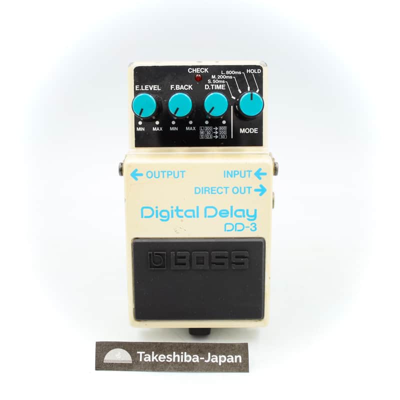 Boss DD-3 Digital Delay Long Chip 1987 Made in Japan Guitar Effect Pedal 857226 image 1
