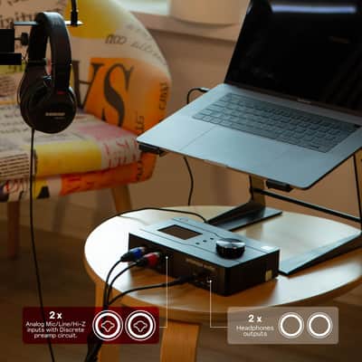 Antelope Audio Zen Quadro Synergy Core — 4-Channel Dual USB-C Bus Powered Audio Interface w/Discrete Preamps, Real-Time DSP+FPGA Effects & Compatibility for Mac, iOS, Android Software — 14x10 image 9