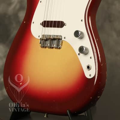 original 1962 Fender Duo-Sonic SLAB BOARD Shaded Sunburst/Maroonburst HANG TAG! image 6
