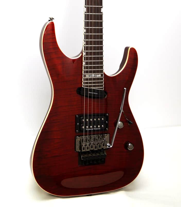 ESP LTD MH-327 27-Fret Electric Guitar - Trans Red | Reverb