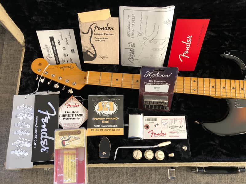 Fender Eric Johnson Signature / Kinman Blues Set pickups, Highwood saddles and ORIGINAL EJ LOADED PICKGUARD Stratocaster 2014