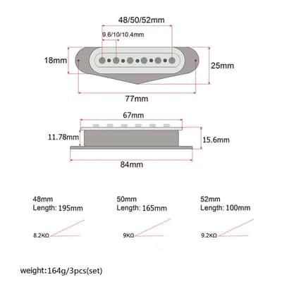 Single Coil Alnico V SSS Pickups - Set of 3 image 7