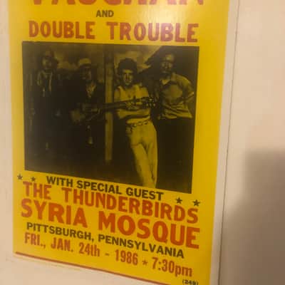 Stevie Ray Vaughn Original poster Syrian Mosque 1986 - Semi gloss image 3
