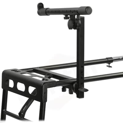 Griffin DJ Coffin Workstation Stand - 2 Tier Double Table Top Keyboard and Laptop Holder - Duel Level Multi-Purpose Portable Studio Mixer Mount for Turntables, Speakers, Pro-Audio Gear PA Equipment image 9