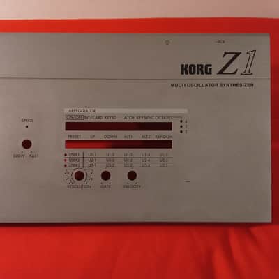 Korg Z1 - Front panel (European serial number 000024) - (not ship outside Europe) image 4