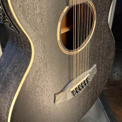 Tanglewood TWBB-SFCE-12 Blackbird 12-String Cutaway with Electronics 2020s - Smokestack Black image 2