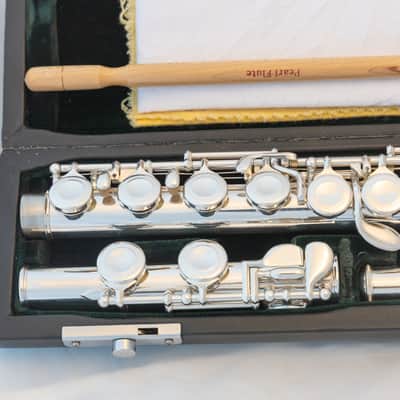 Pearl PF-501 Flute Silver-plated with Split-E *Made in Japan *Cleaned & Serviced *Ready to play image 3