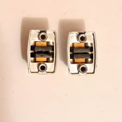 PEARL PICCOLO SNARE DRUM LUGS PAIR (2 LUGS) - CHROME - FREE SHIP TO C-USA! image 3