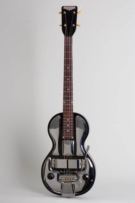 Rickenbacker Electro Spanish Model B Tenor Solid Body Electric Guitar (1939), ser. #C2122, original black hard shell case. image 1