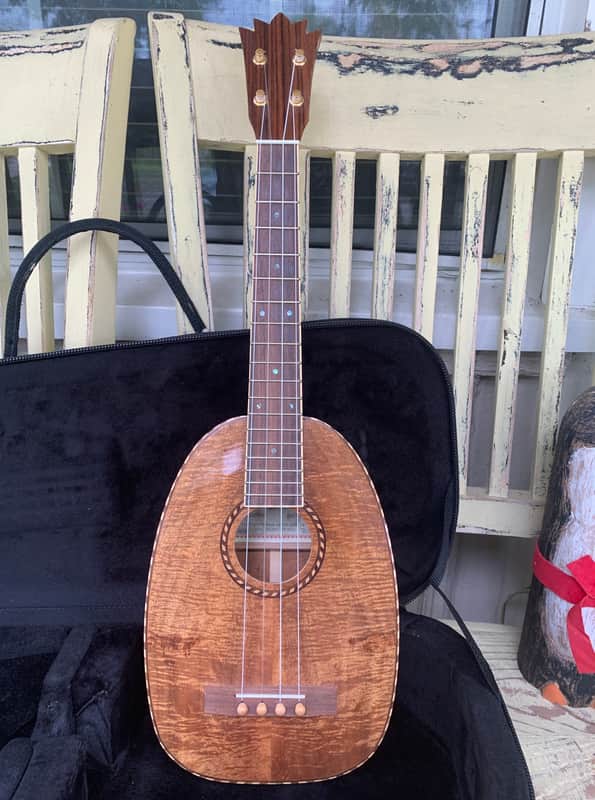 Tony Graziano Koa Pineapple Tenor Ukulele image 1
