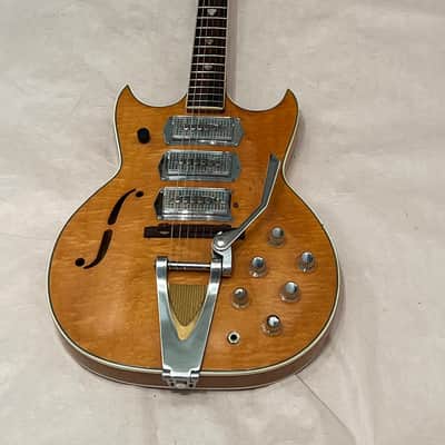 Airline Barney Kessel Swingmaster P-5 Hollowbody Electric Guitar 1960"s Natural image 1