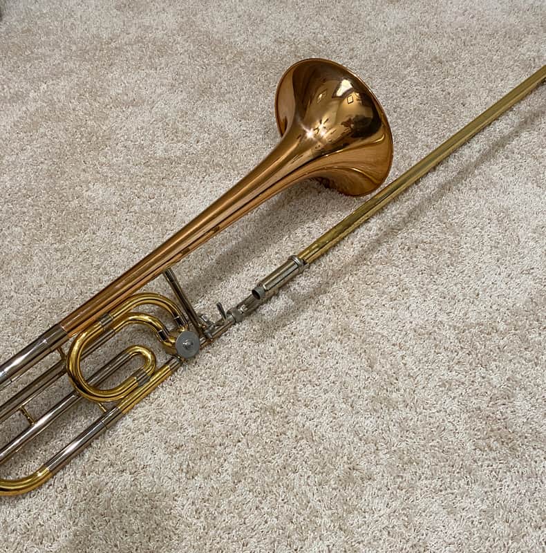 Yamaha YSL 643 II F-Attachment Trombone with Rose Bell | Reverb
