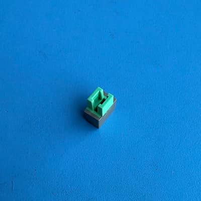 YAMAHA PSR-40 Keyboard Part: Push Button Cover Cap GRAY/GREEN [2PCS] image 4