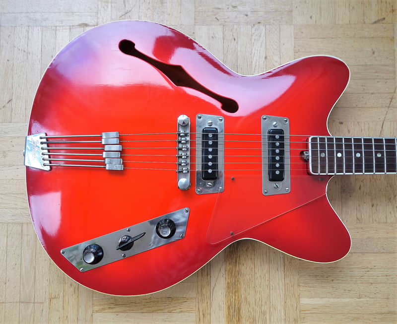 Jolana Rubin ES-330-style guitar ~1965 made in CSSR Eastern Bloc vintage! image 1