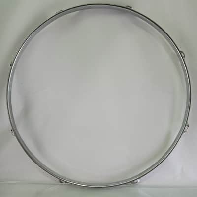 Ludwig 16"BRASS Floor Tom Drum Batter Rim/Hoop 8Lug Triple-Flange 60s Chrome COB image 5