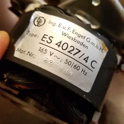 Tandberg 74B 741B Engel Synchronous Motor and Jensen paper capacitor ES4027/4C 165V 60Hz 1964-1966 - Red image 2