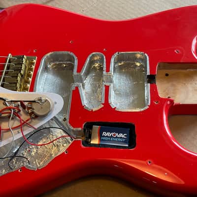 Fender Custom build partscaster 2012 - Fiesta Red image 21