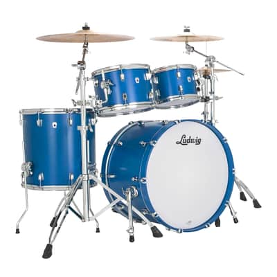 Ludwig *Pre-Order* NeuSonic Satin Royal Blue Painted MOD2 Drums 14x22_16x16_8x12_7x10 Shell Pack | Special Order | Authorized Dealer image 1