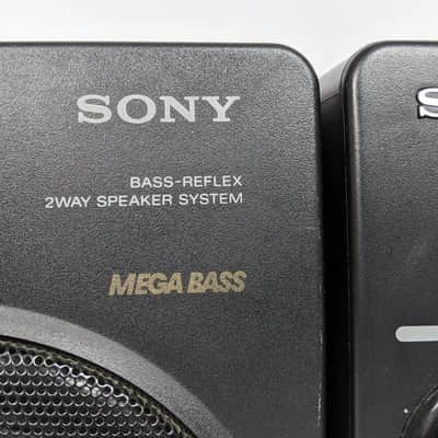 Vintage 90's Sony CFD-510 CD Radio Cassette Mega Bass Speaker Boombox w/ Detach Speakers image 7