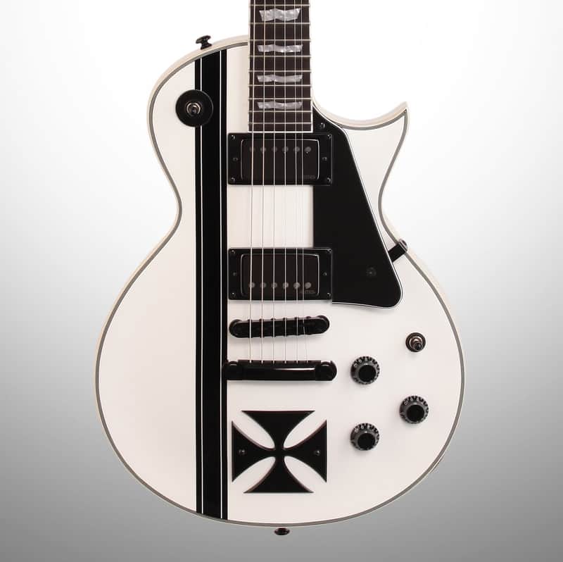 ESP LTD James Hetfield Iron Cross Electric Guitar, Snow White image 1
